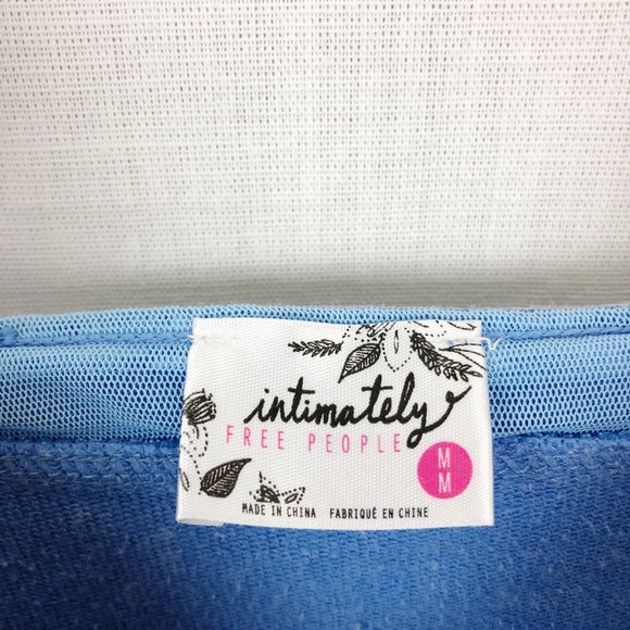 Intimately Free People Blue Corset Bodycon Mini M - Picture 7 of 8